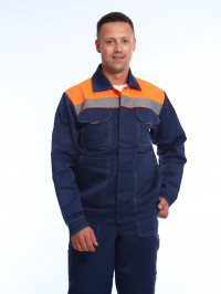 Костюм КОСЭ 310-1 Куртка+ПК СОП 50мм син+оранж. - 11